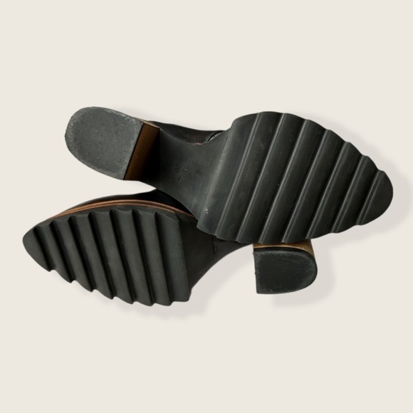 Strategia Chunky Black Italian Leather - Picture 6 of 7